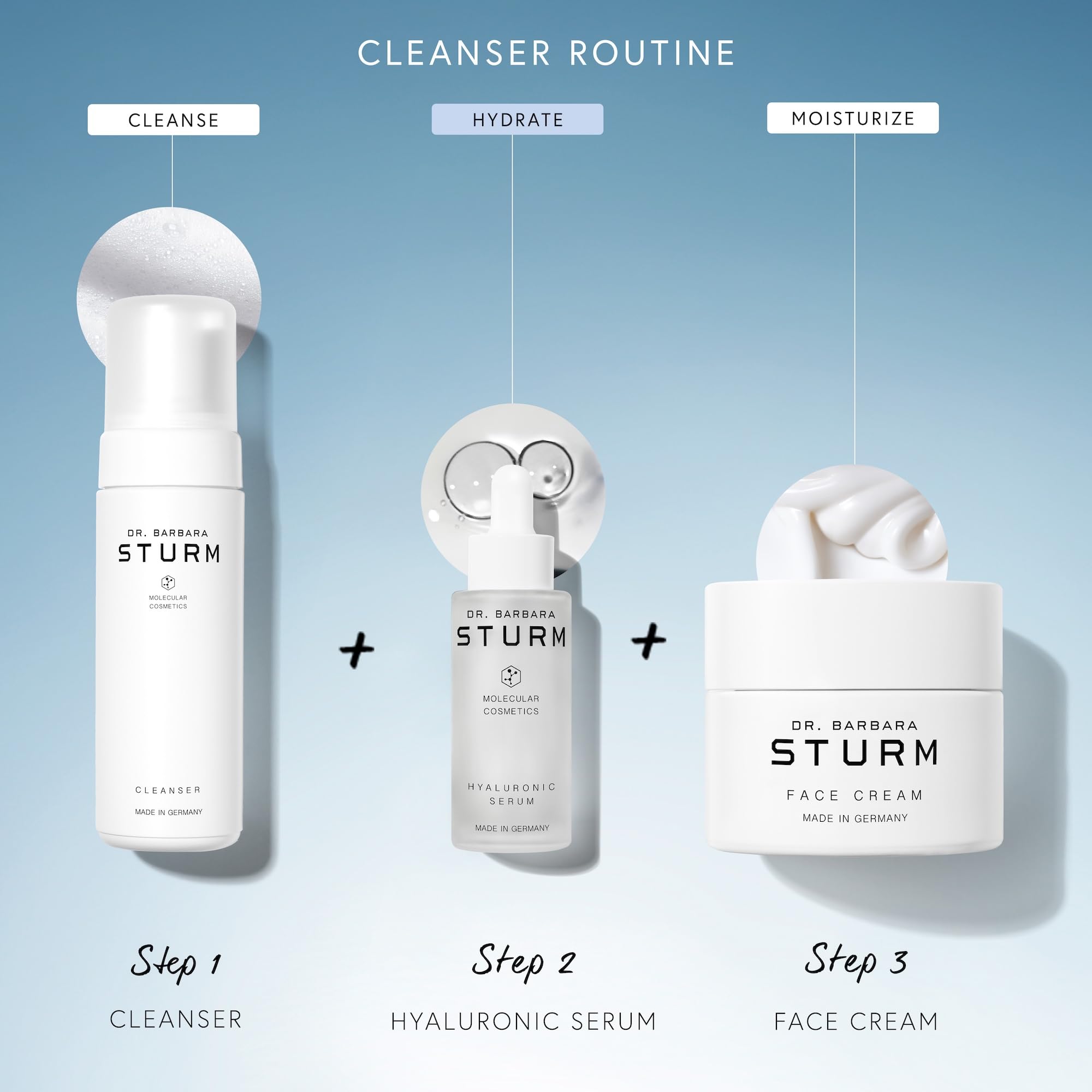 Dr. Barbara Sturm cleanser staged in bathroom setting suggesting daily routine