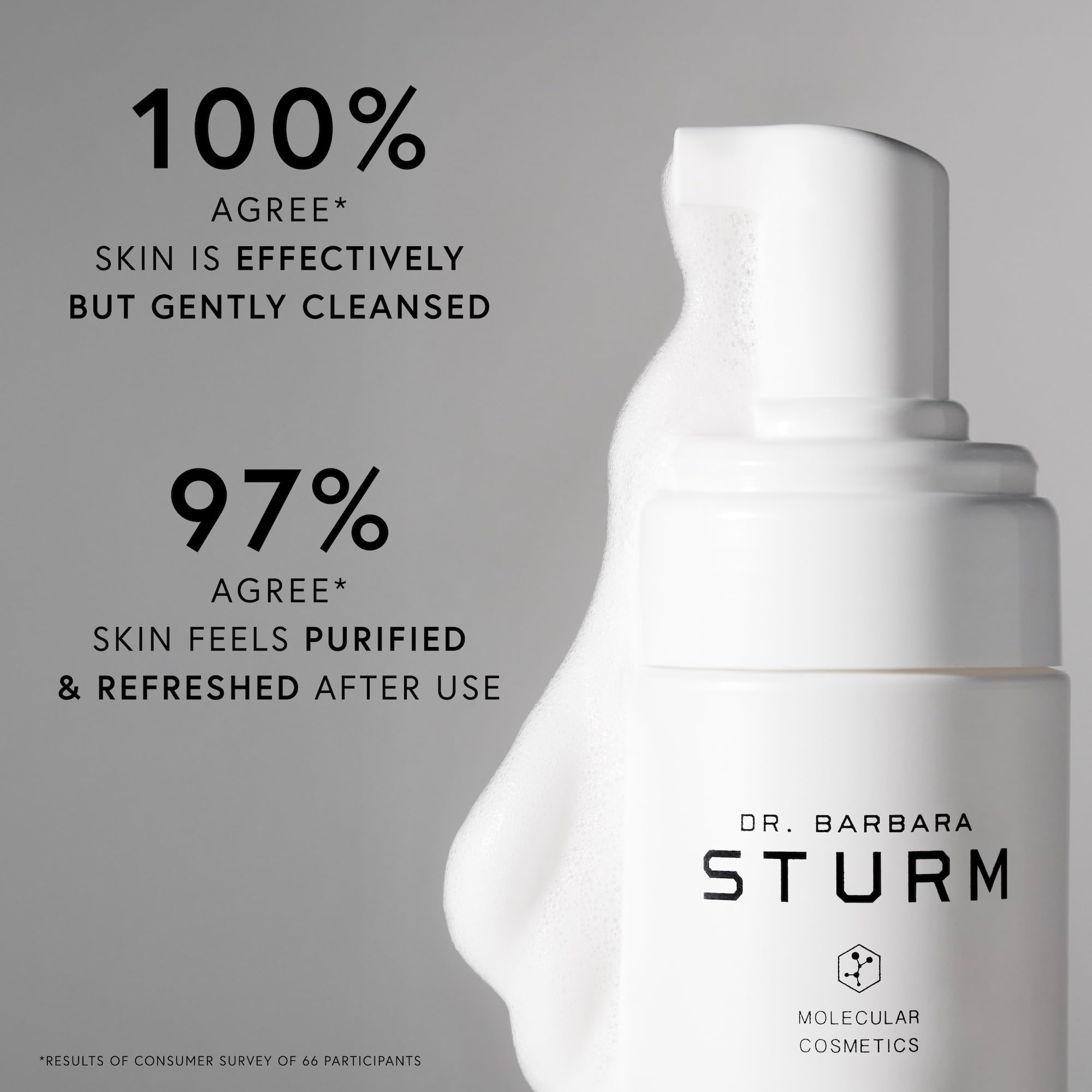 Dr. Barbara Sturm light foam texture close-up demonstrating gentle lather