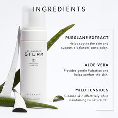 Dr. Barbara Sturm cleanser in hand for scale and convenient travel use