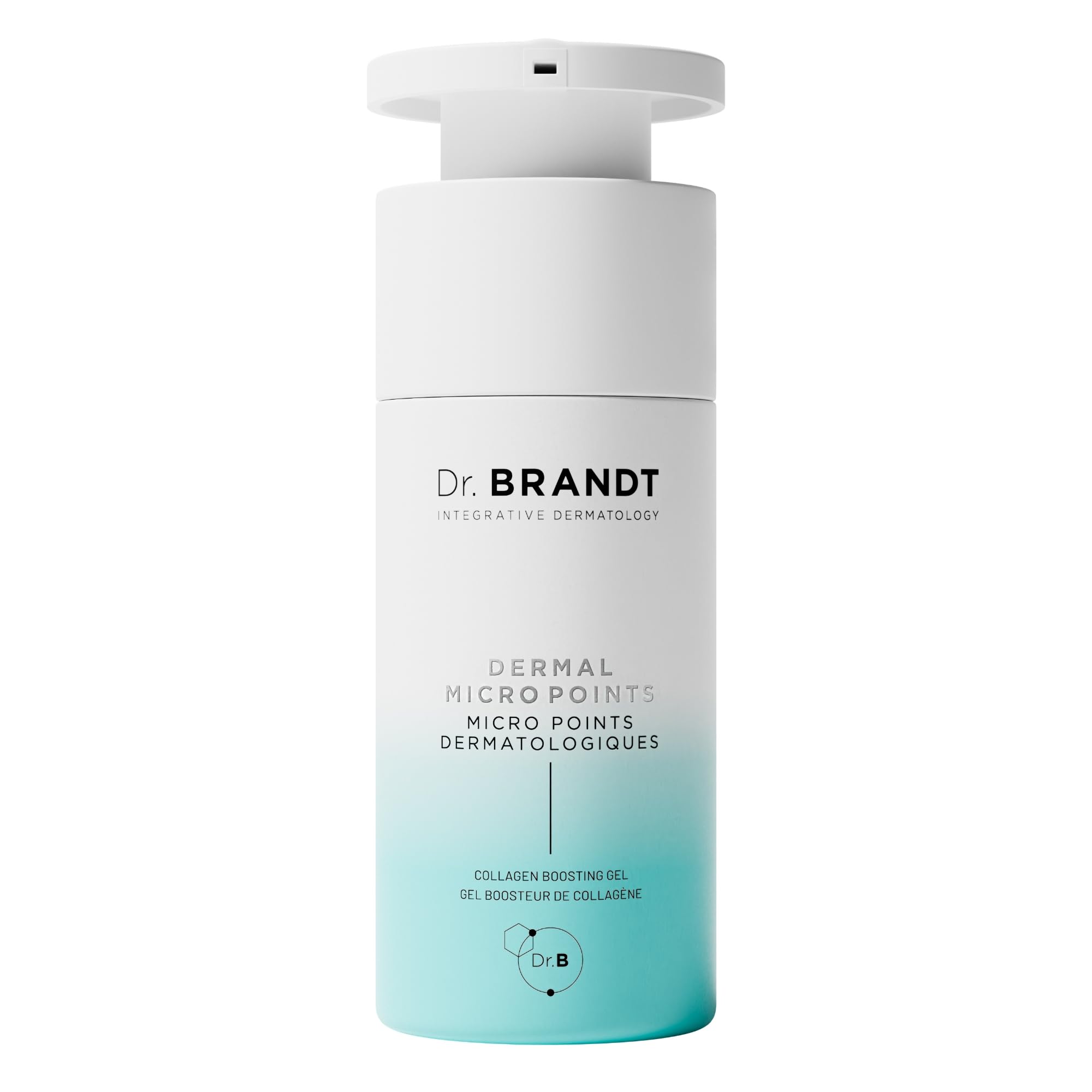 Dr. Brandt front packaging shot showing product and easy identification benefits