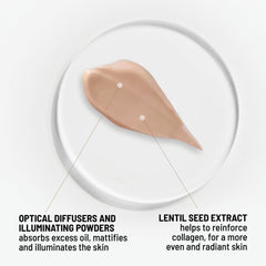 Dr. Brandt primer next to a one-ounce bottle for visible size and scale comparison