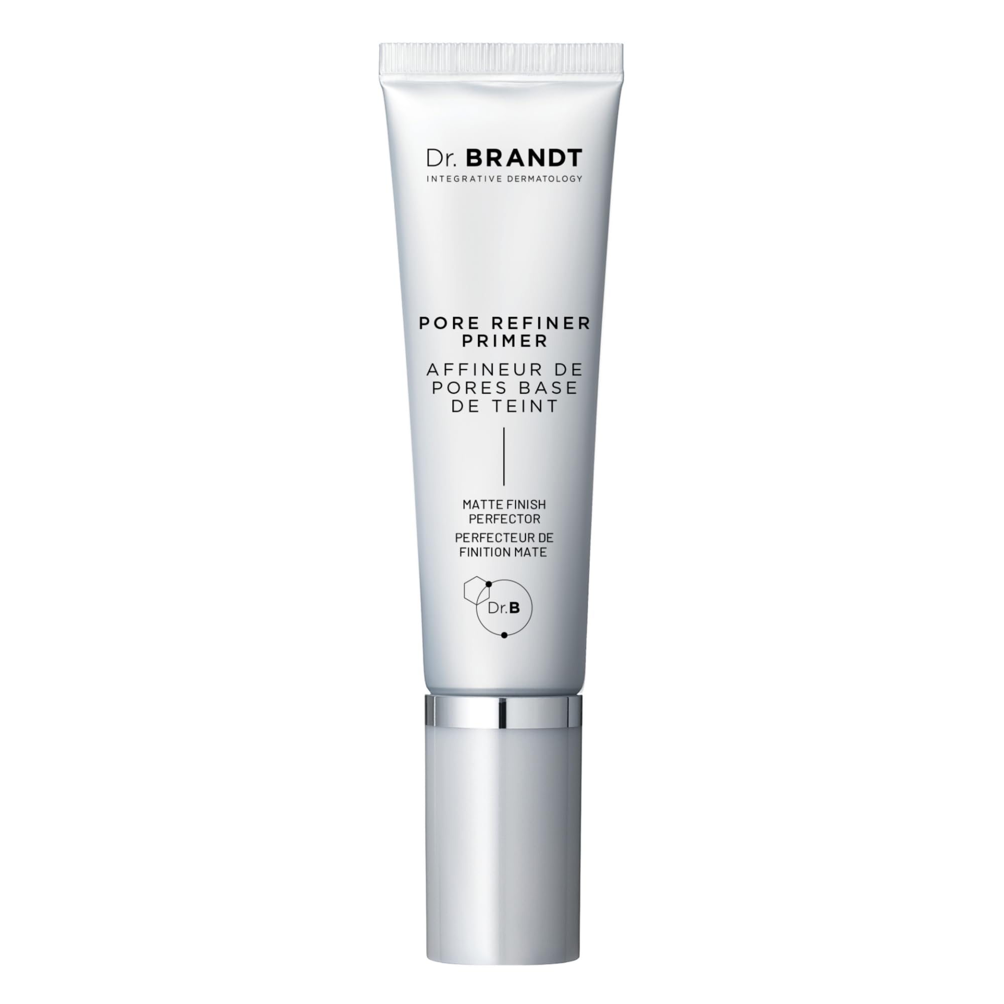 Dr. Brandt front packaging showing primer tube and brand clarity