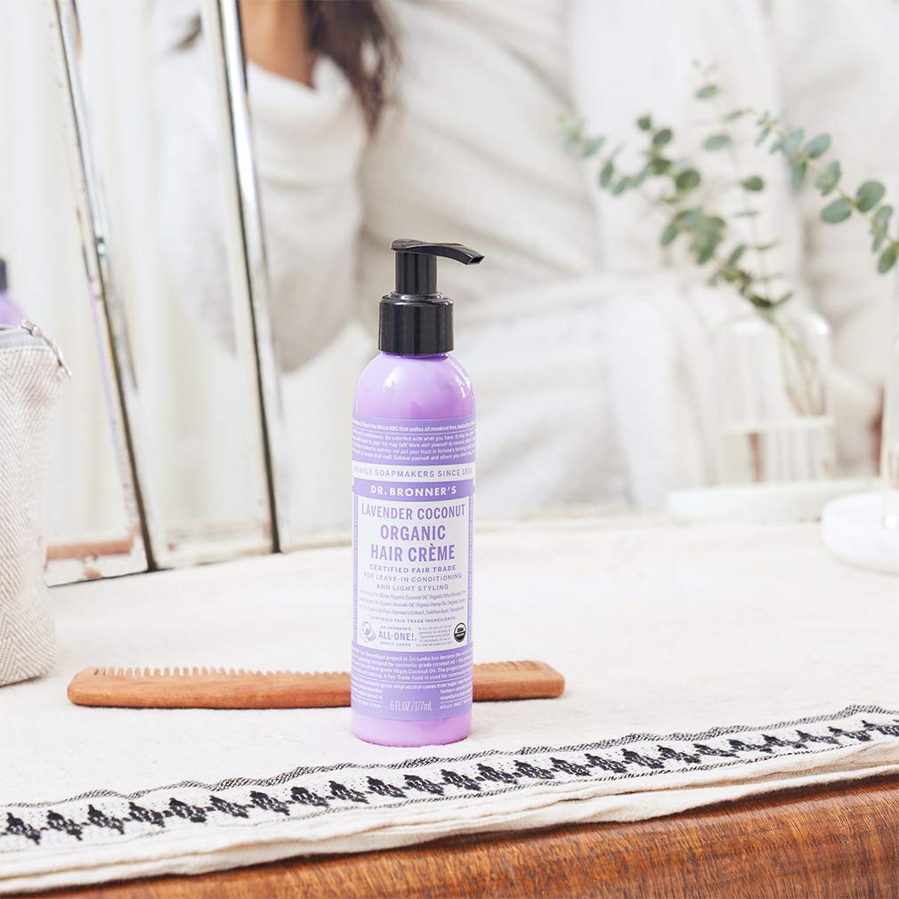 Dr. Bronner's in-hand application demonstrating smooth distribution for manageability