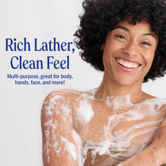 Dr. Bronner's label ingredients closeup highlighting organic fair trade sourcing