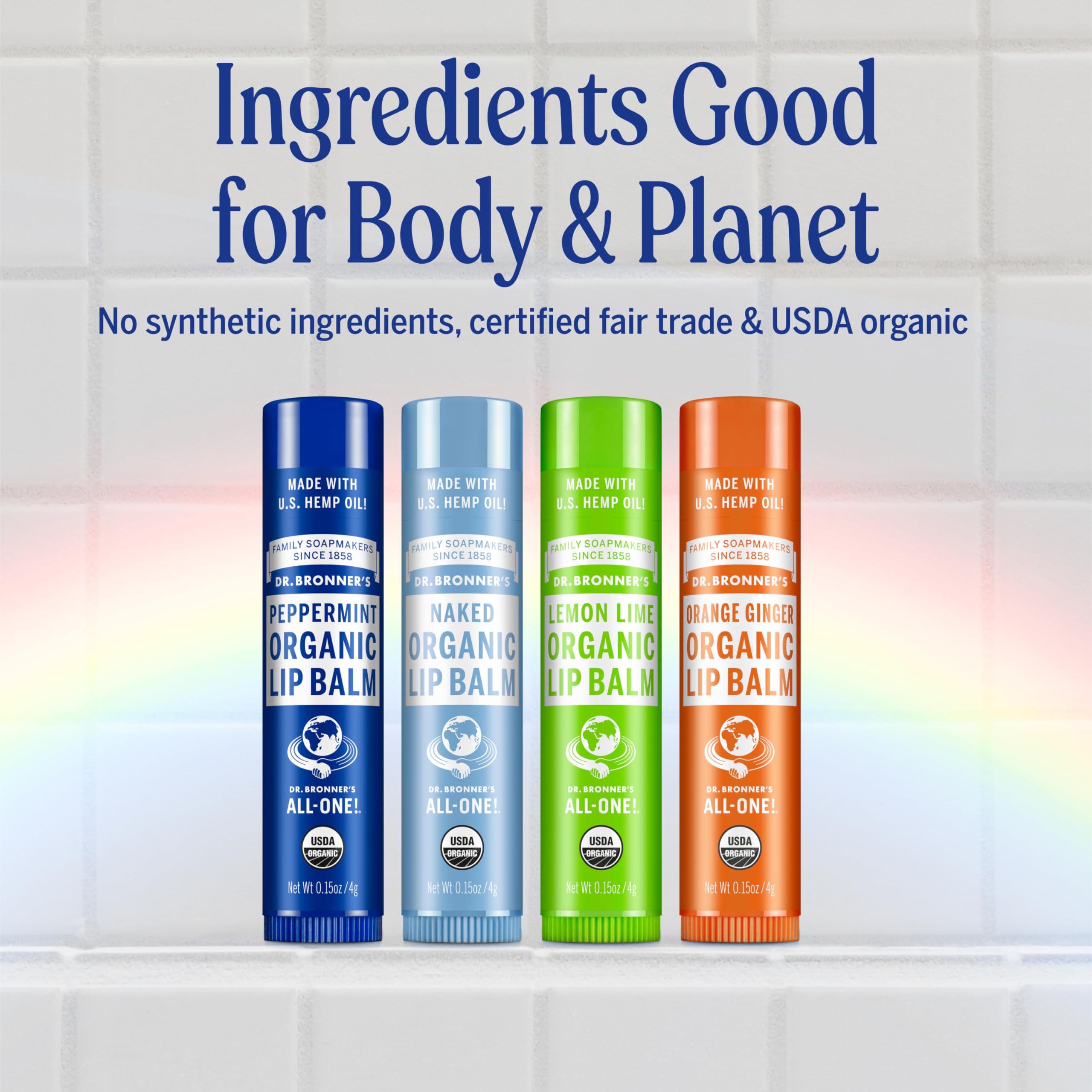 Dr. Bronner's balm in a pocket showing compact travel-friendly convenience