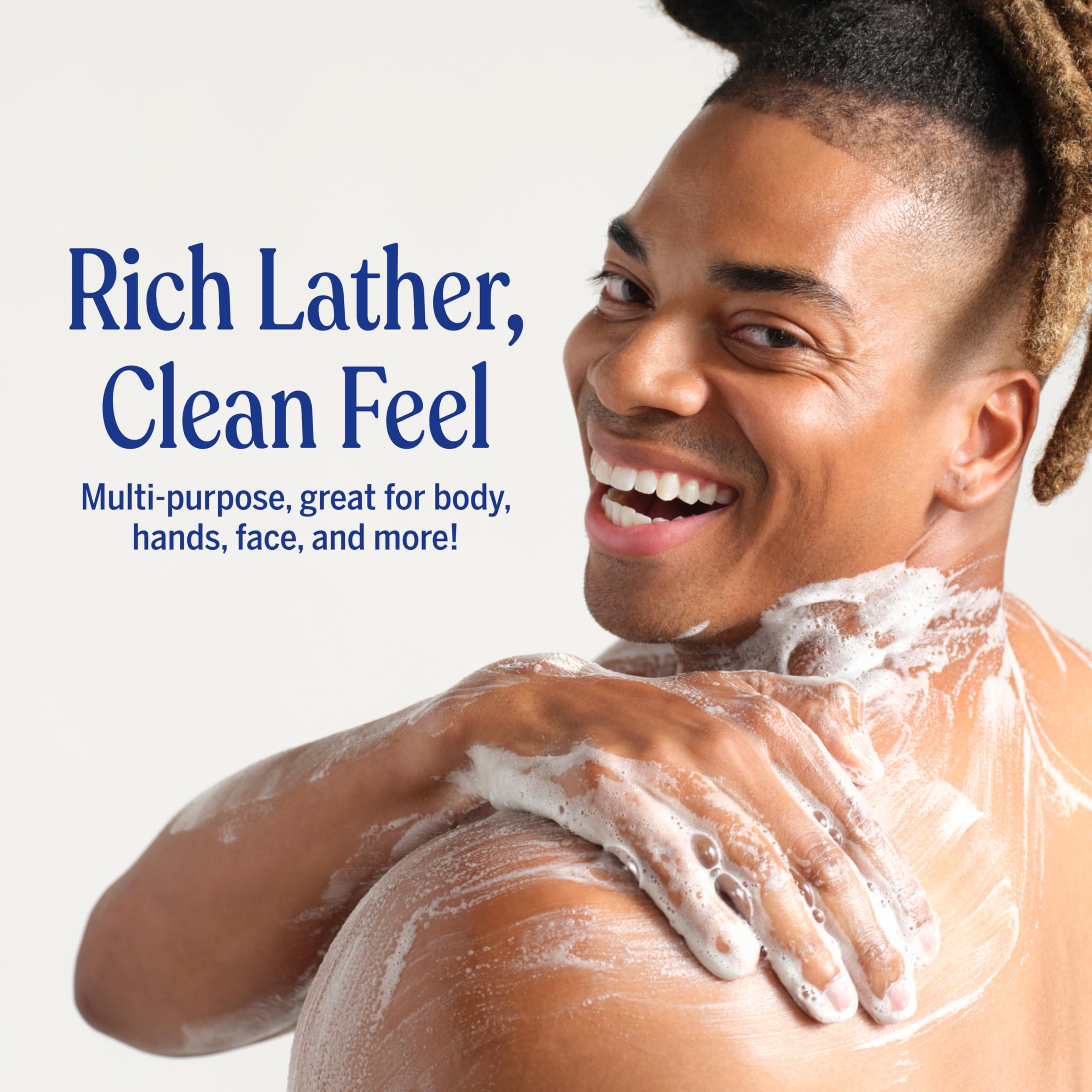 Dr. Bronner's tea tree label detail emphasizing organic and fair trade ingredients