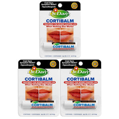 Dr. Dan's Cortibalm front packaging showing product and benefit of hydration