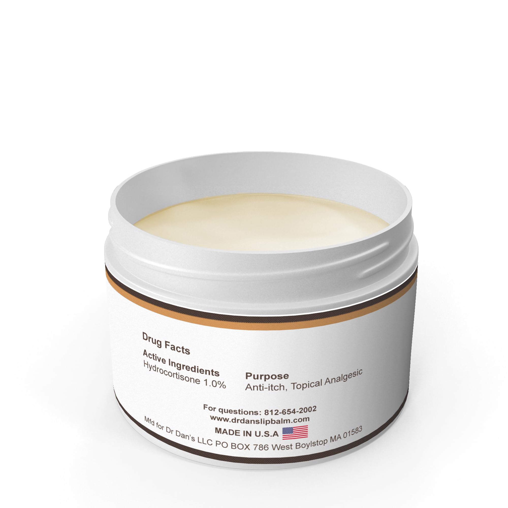 Dr. Dan's ingredients label close-up highlighting simple hypoallergenic formula