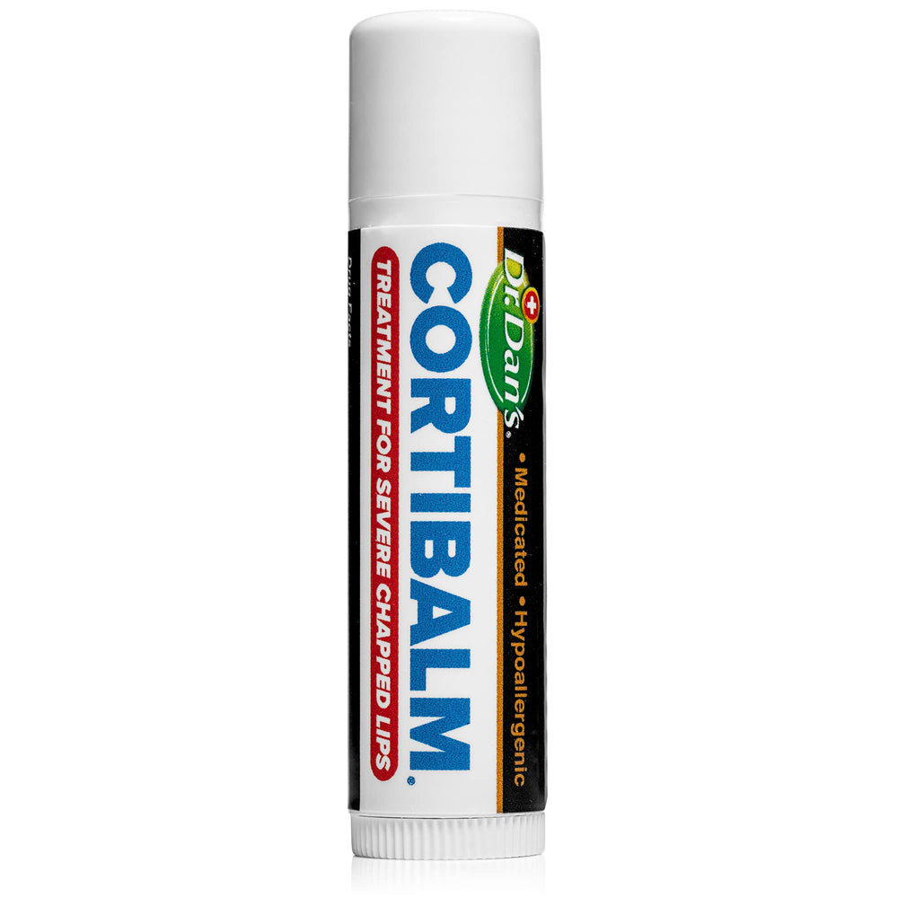 Dr. Dan's Cortibalm three-pack arranged to show value and multiple carry options