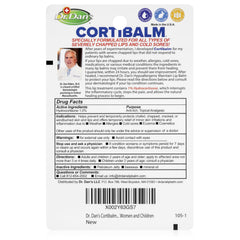 Dr. Dan's Cortibalm open tube texture highlighting smooth application benefit