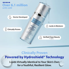 Dr. Denese serum texture closeup highlighting lightweight finish and fast absorption benefit