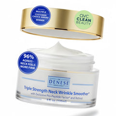 Dr. Denese front packaging showcasing firming neck cream benefits