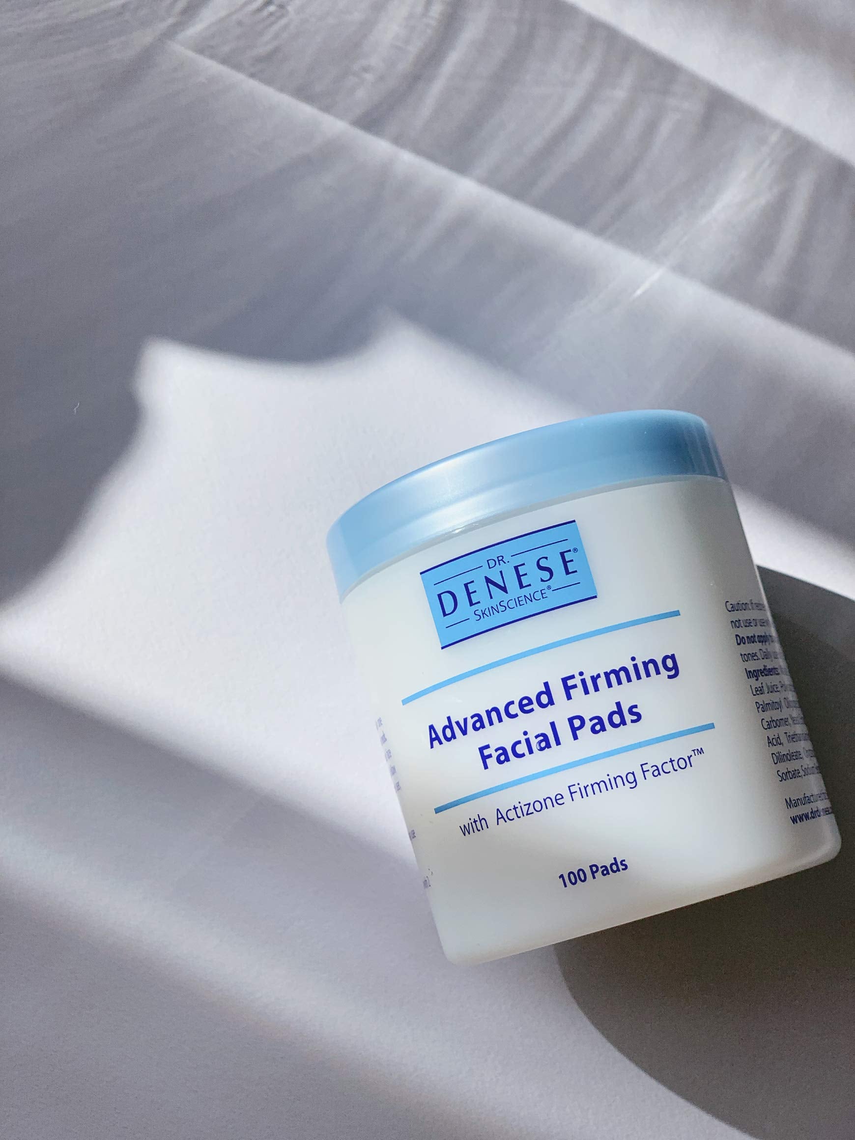 Dr. Denese pad texture close-up revealing smooth application