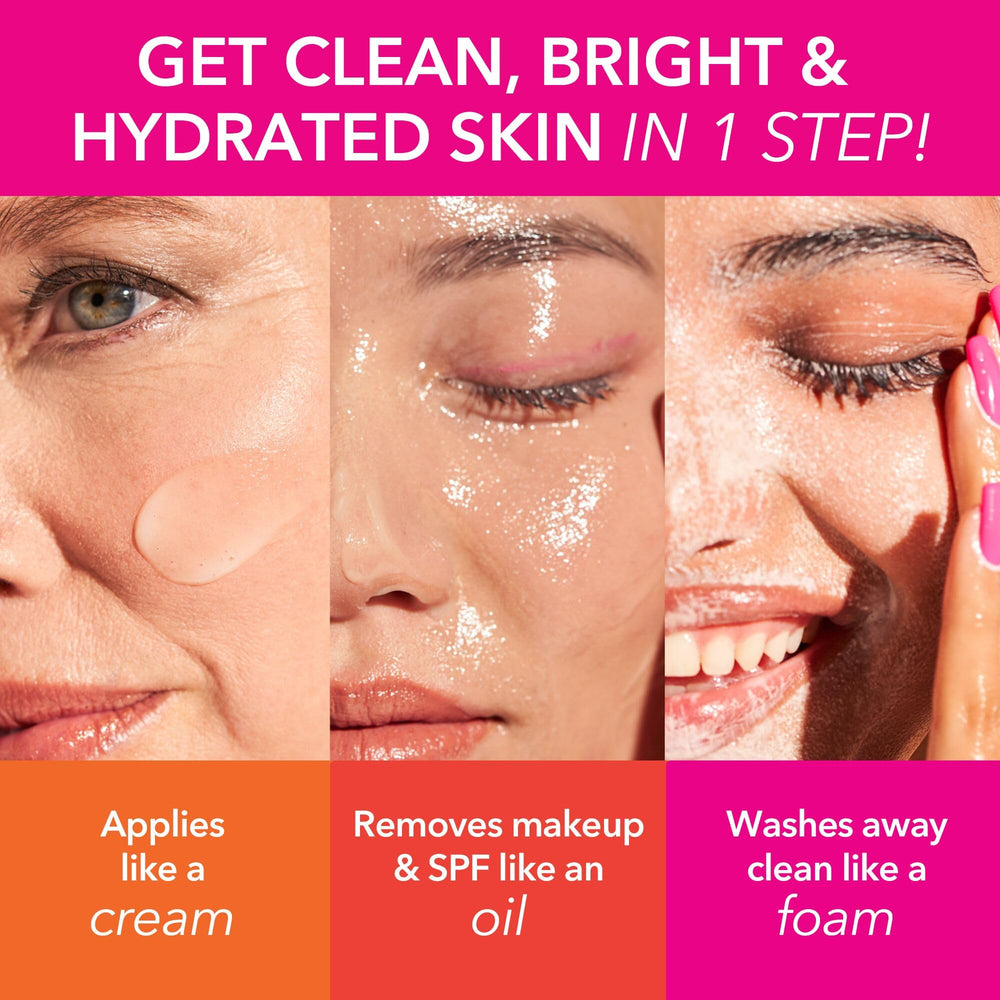 Dr Dennis Gross cleanser being dispensed showing creamy texture and nourishment