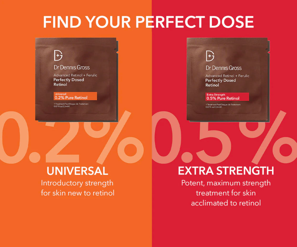 Dr Dennis Gross pads in travel pouch showing portability and on-the-go use