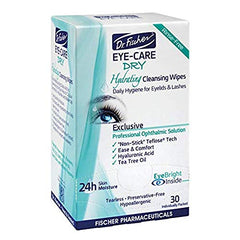 Dr. Fischer wipe removing light eye makeup for cleaner lids