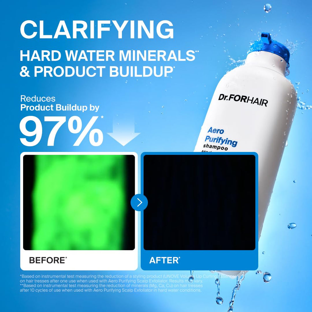 DR.FORHAIR dense foam close-up revealing thorough cleansing action benefit