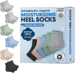 Dr. Frederick's front packaging showing six pairs and quick benefits