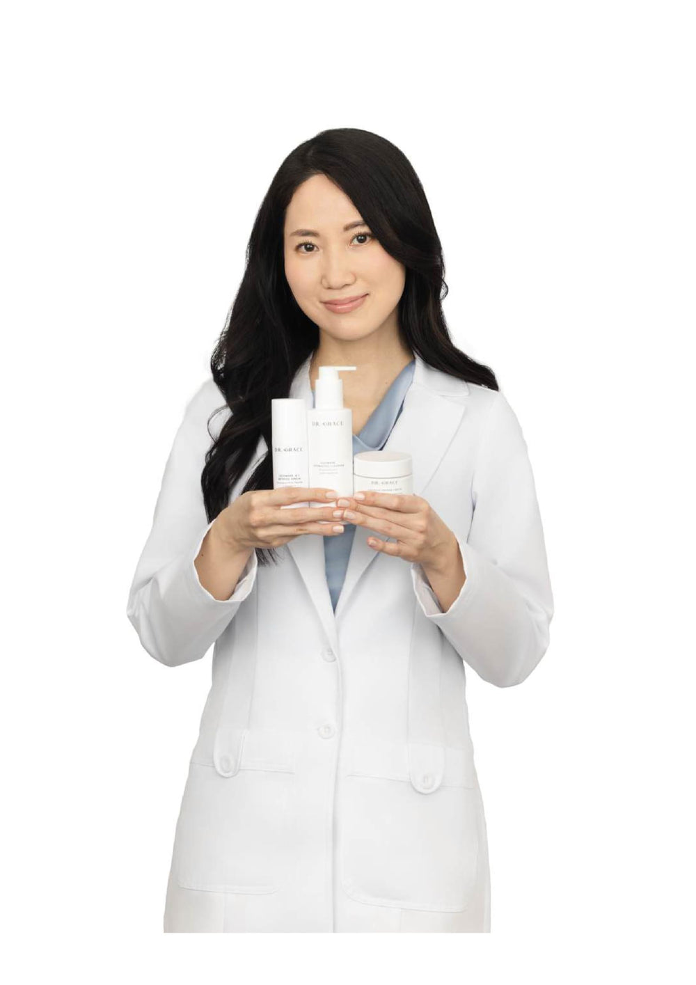Dr. Grace cream in bathroom routine scene showing everyday use and layering benefit