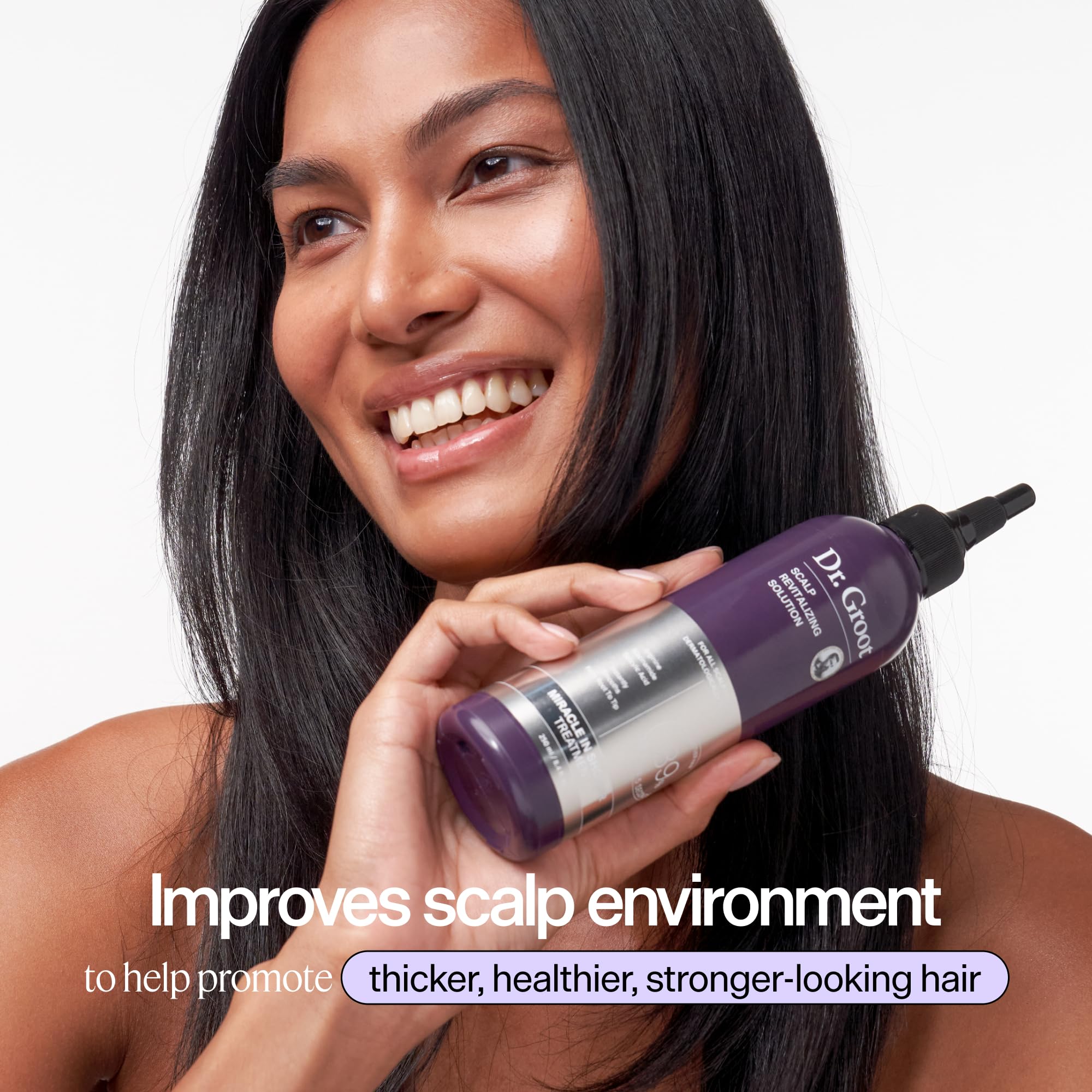 Dr. Groot product being applied in shower for fast five-second use benefit