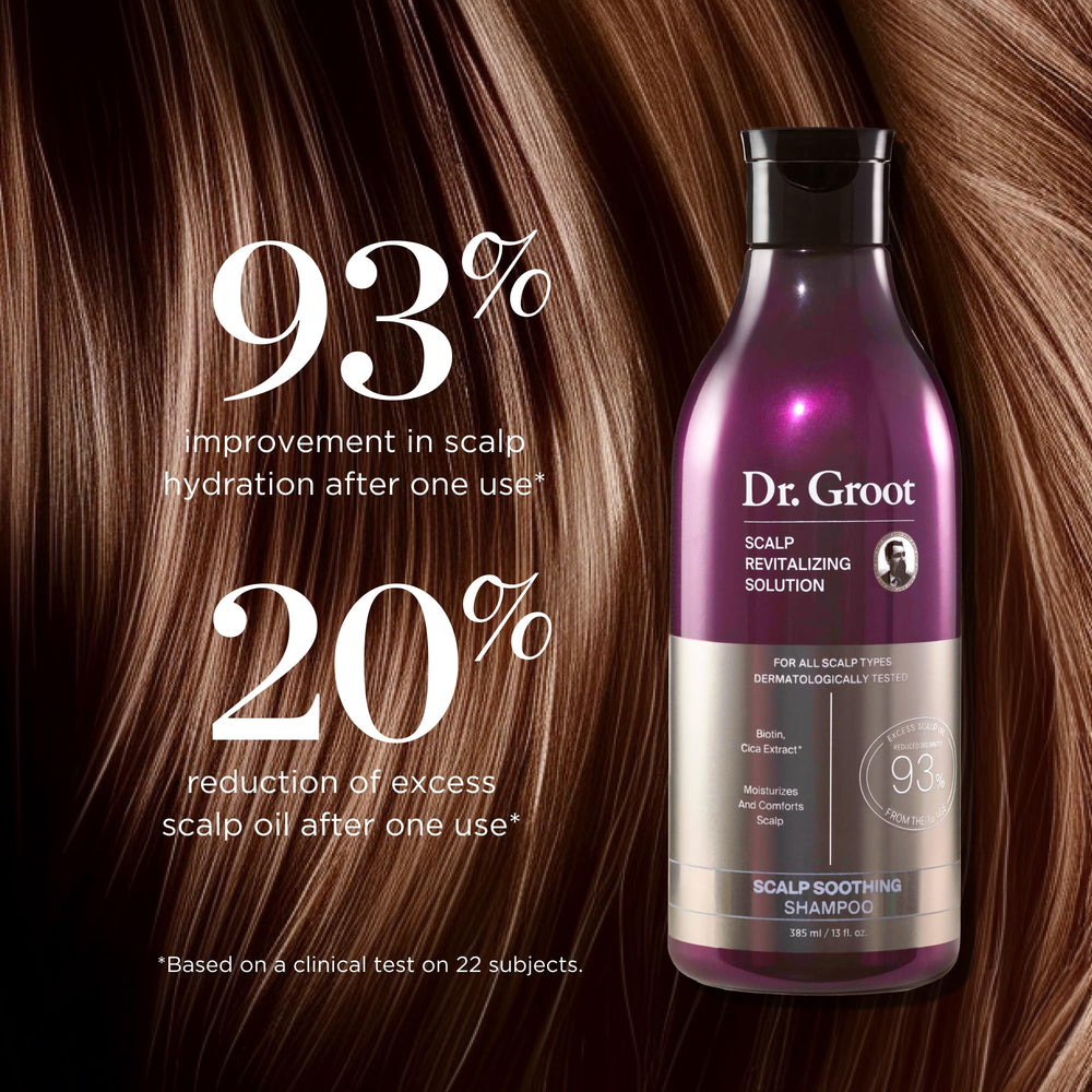 Dr. Groot shampoo lather texture demonstrating gentle cleansing benefit