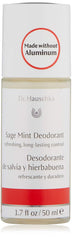 Dr. Hauschka deodorant front bottle showing label and travel-friendly size benefit