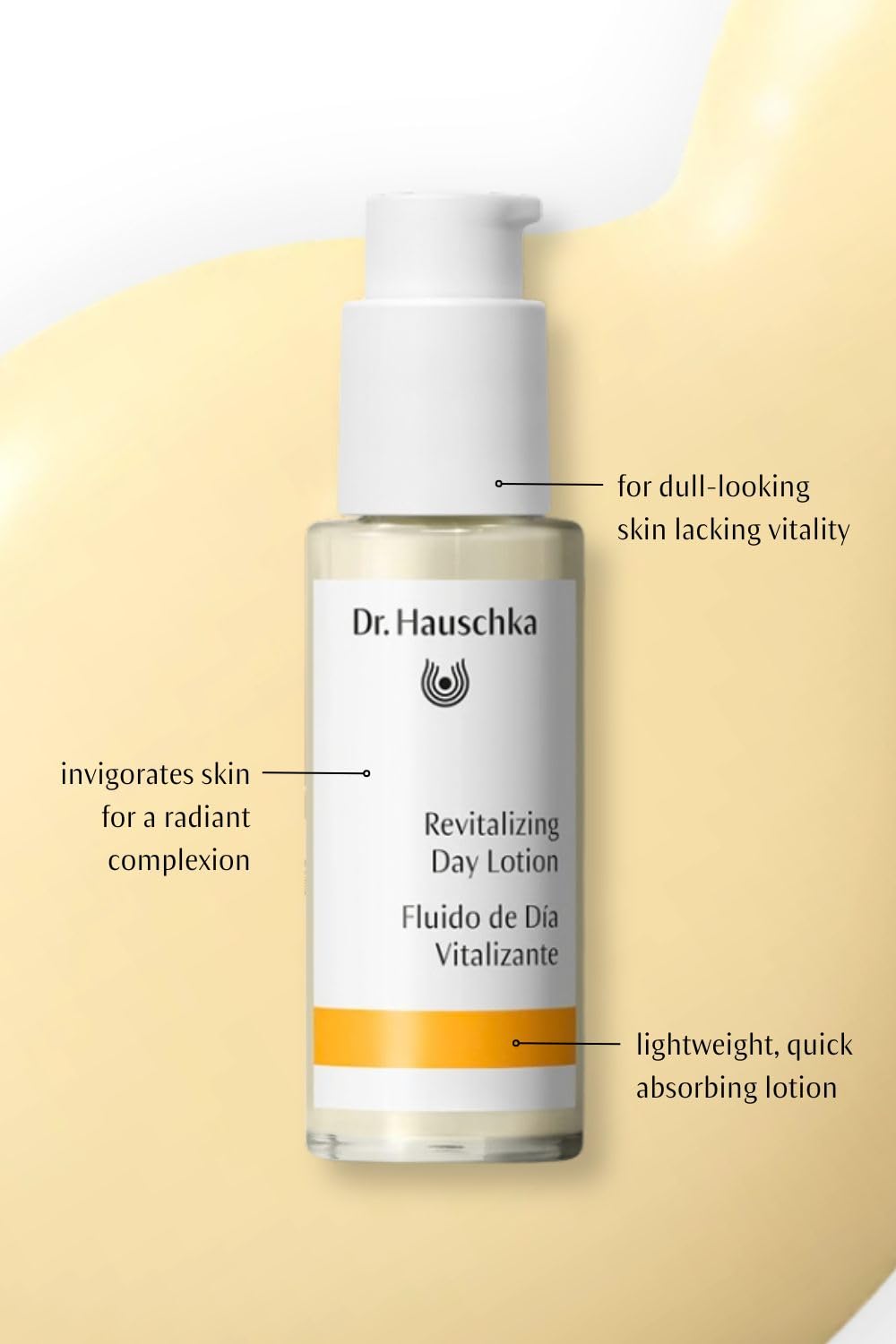 Dr. Hauschka ingredients label close-up highlighting natural components for gentle care