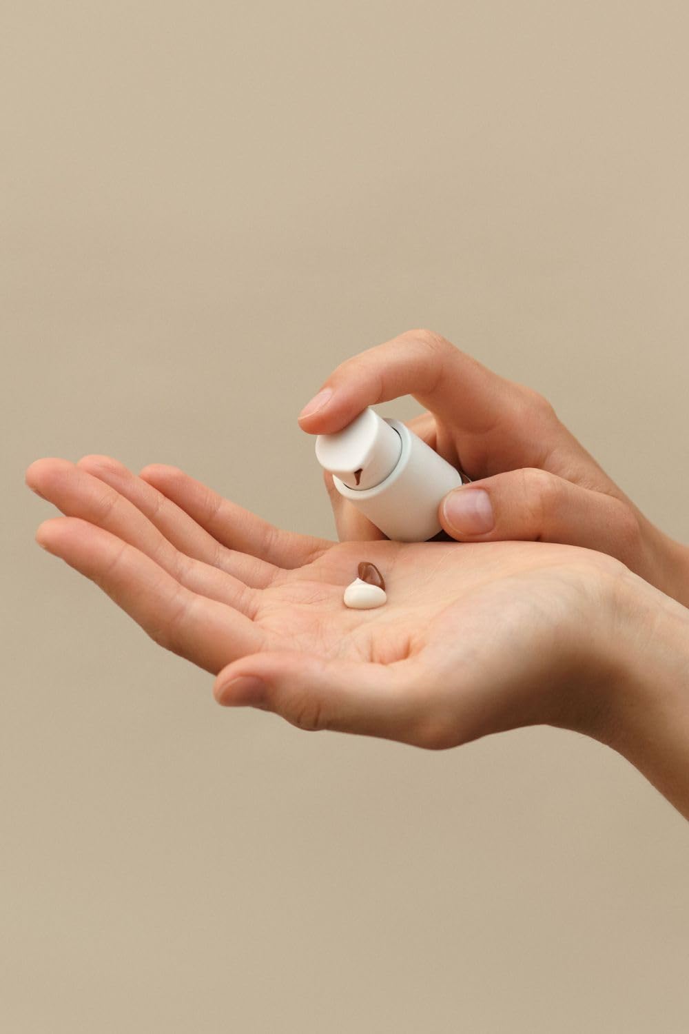 Dr. Hauschka product on bathroom counter near moisturizer showing integrated skincare use