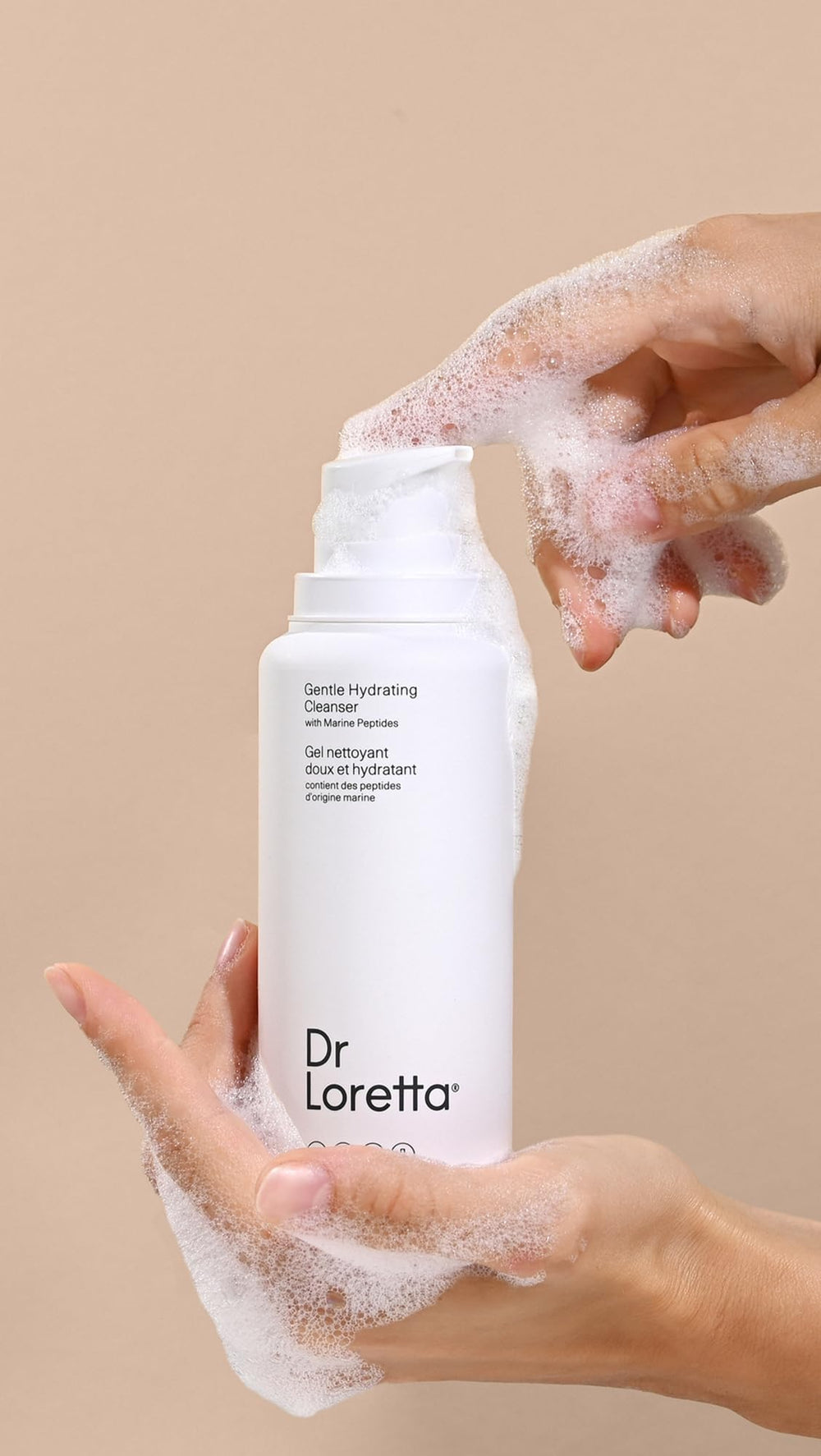 Dr. Loretta application near eye area demonstrating gentle removal
