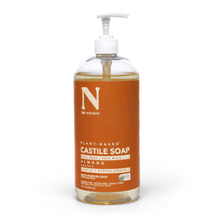 Dr. Natural front label showing almond 32 oz and multi-use benefits