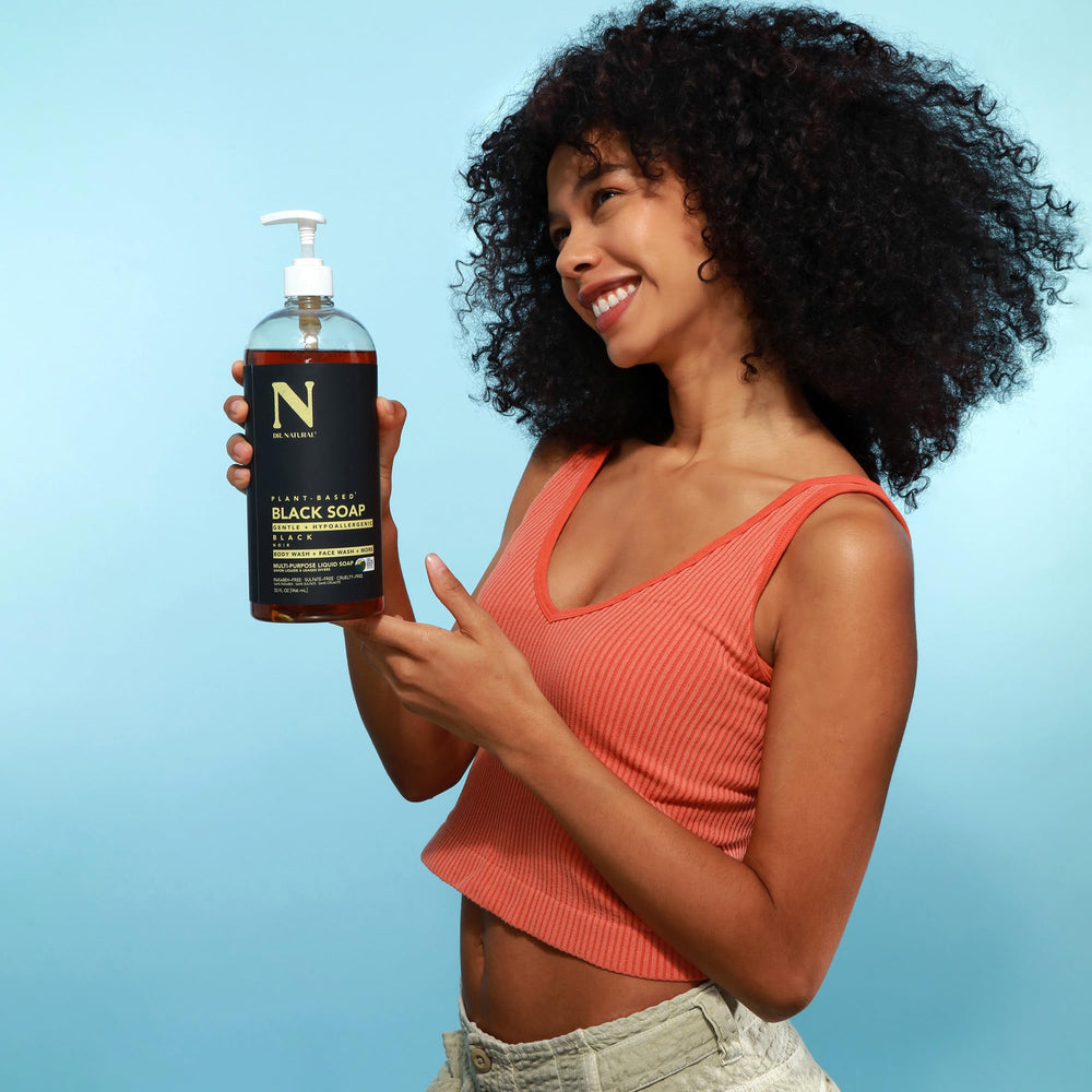 Dr. Natural foam on skin revealing gentle cleanse and moisturize benefit