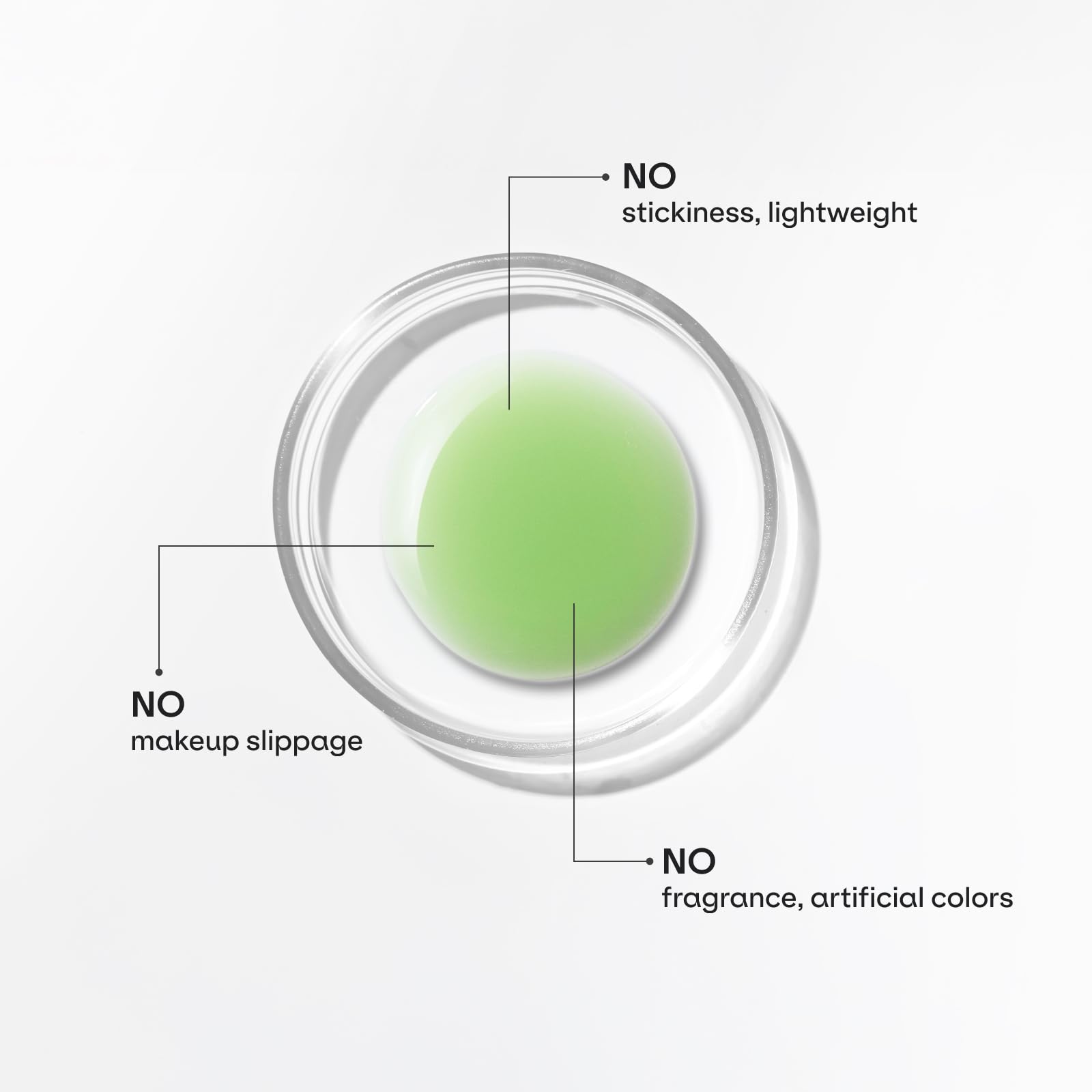 Dr.nineteen ampoule in use applied to cheek demonstrating targeted pore refinement