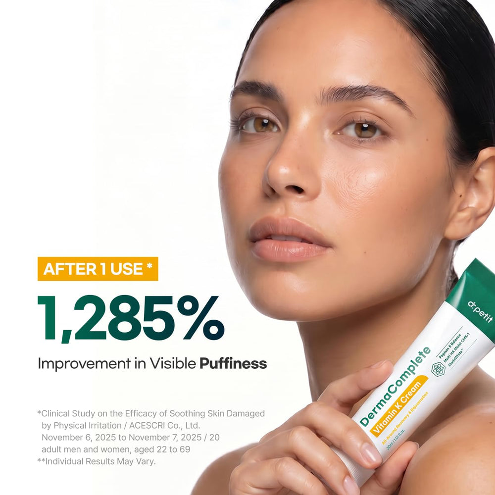 dr.petit ingredient label close-up showing key actives and benefits