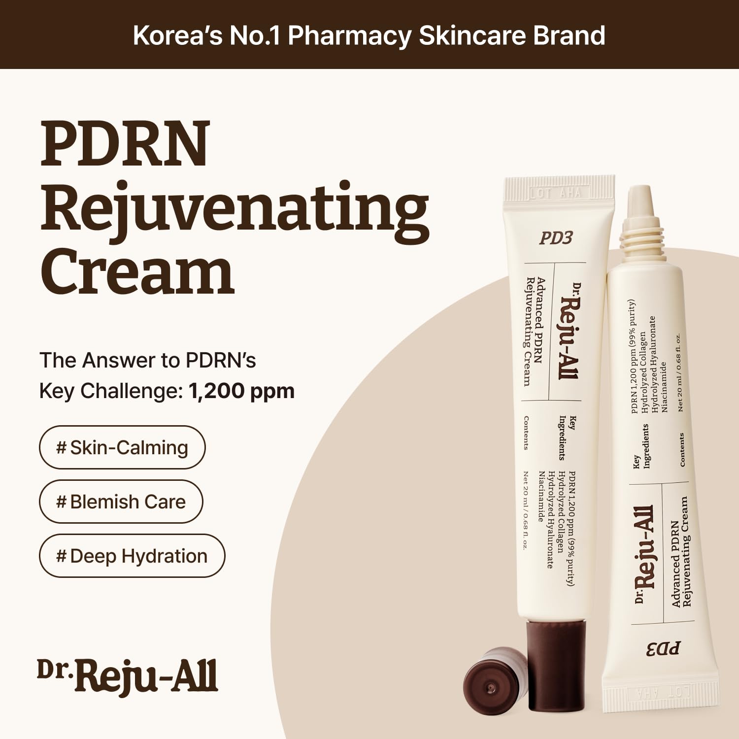 Dr.Reju-All LC-Ceramide cream open jar showing smooth protective finish