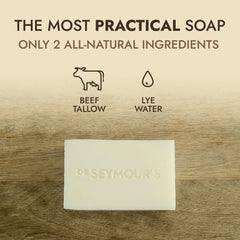 Dr. Seymour's close-up texture of soap lather highlighting creamy, long-lasting foam