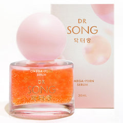 Dr Song bottle front view showing serum packaging and clinical design benefits
