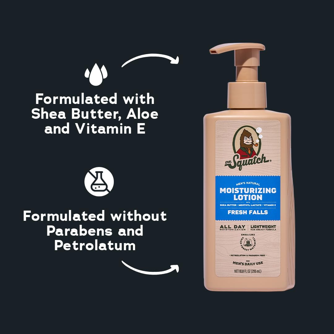 Dr. Squatch application on arm illustrating smooth coverage and non-greasy feel
