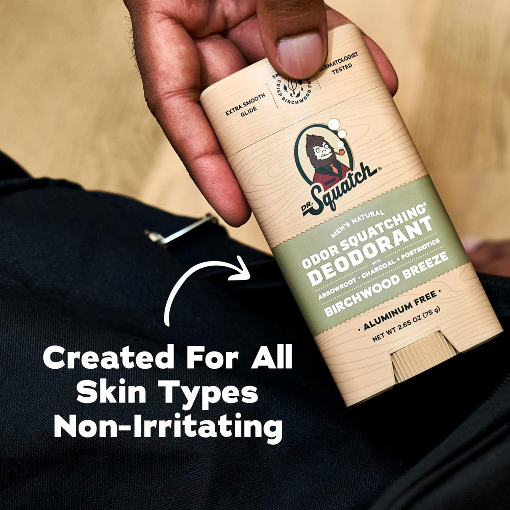 Product with Birchwood Breeze notes conveying masculine fresh scent