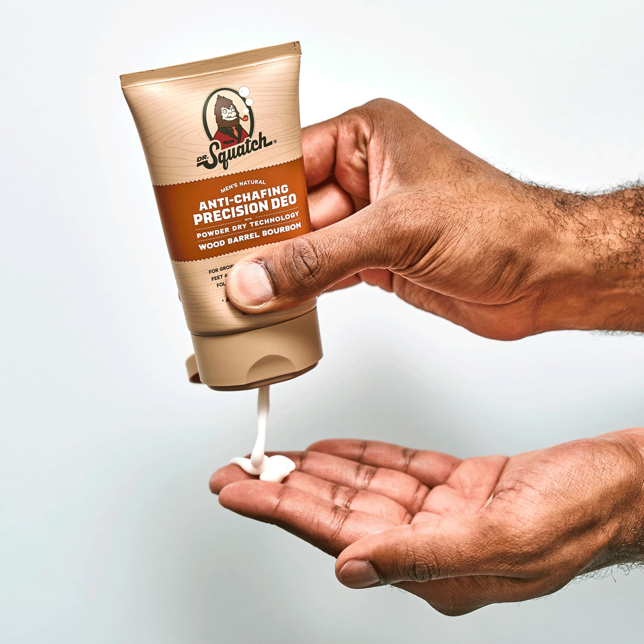 Dr. Squatch used on chest and thighs demonstrating whole-body use