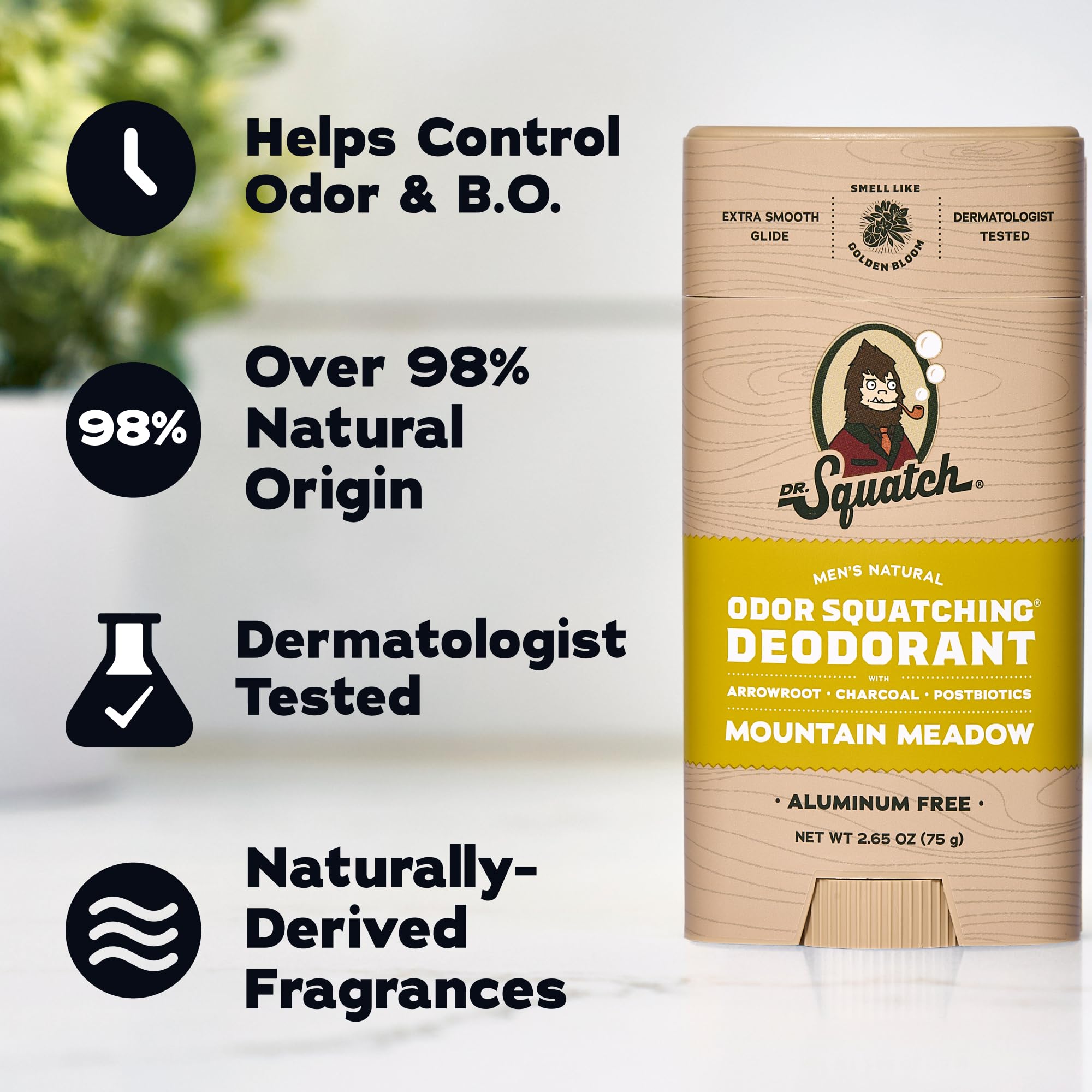 Dr. Squatch deodorant texture close-up illustrating smooth application