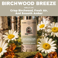 Close-up of Dr. Squatch deodorant texture highlighting smooth application