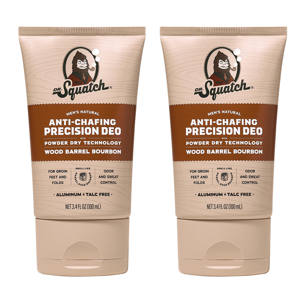 Dr. Squatch front packaging showing 2-pack and product benefits