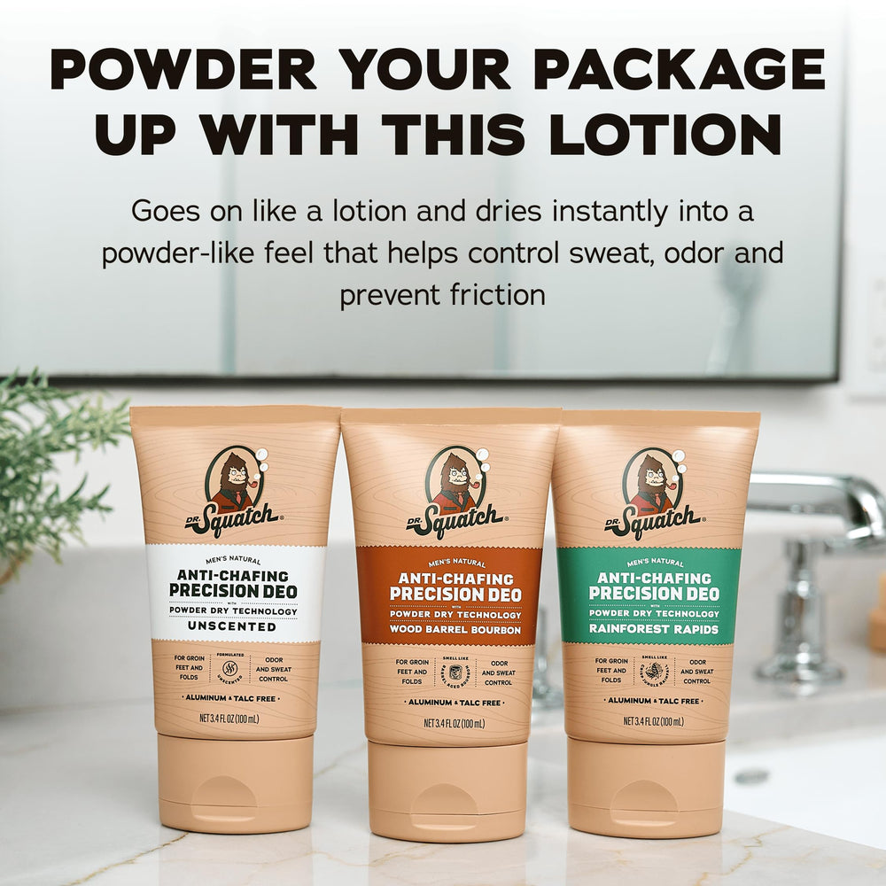 Dr. Squatch applied underarm showing even coverage and reduced friction