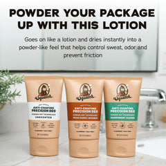 Dr. Squatch applied underarm showing even coverage and reduced friction