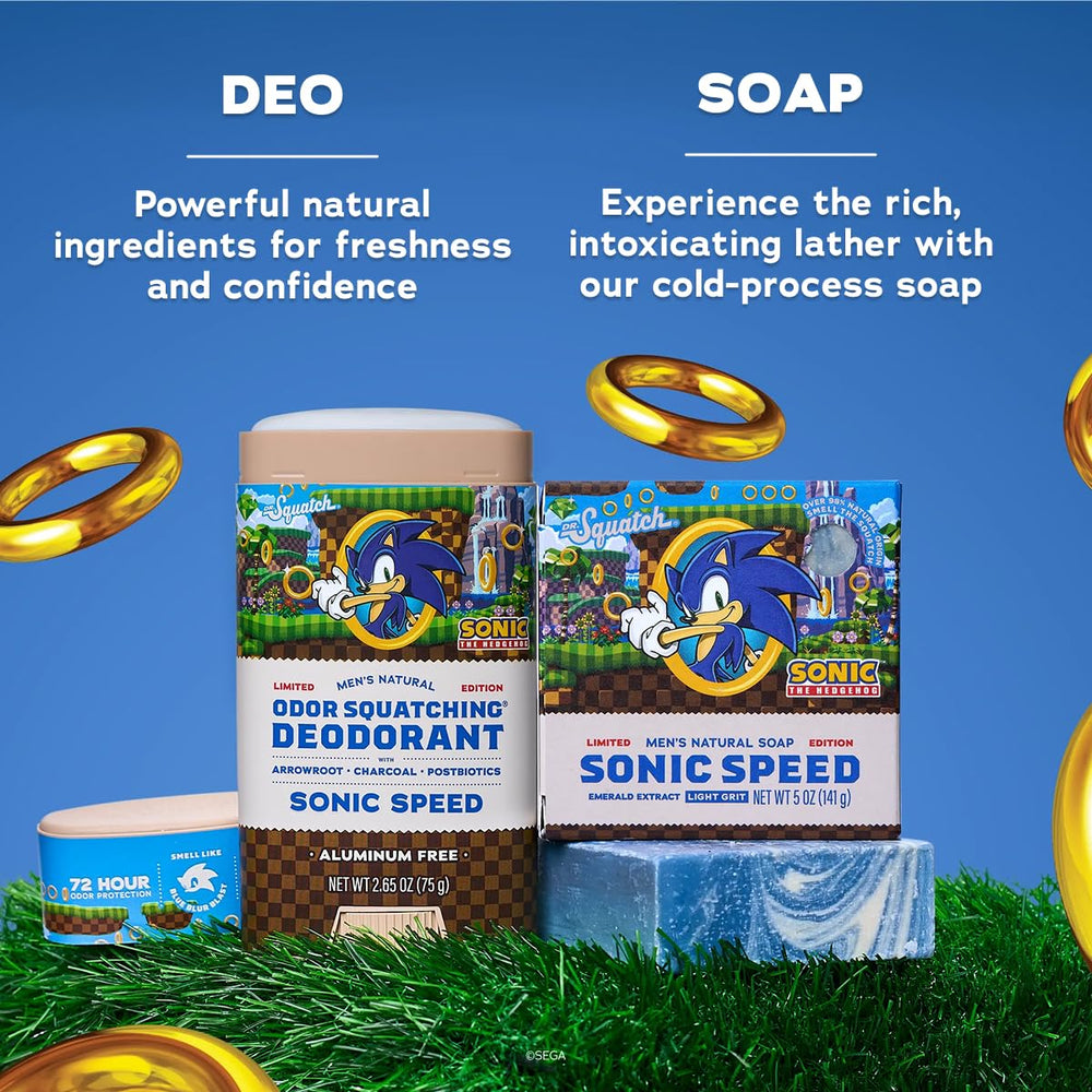 Dr. Squatch deodorant open showing smooth application, fast odor control