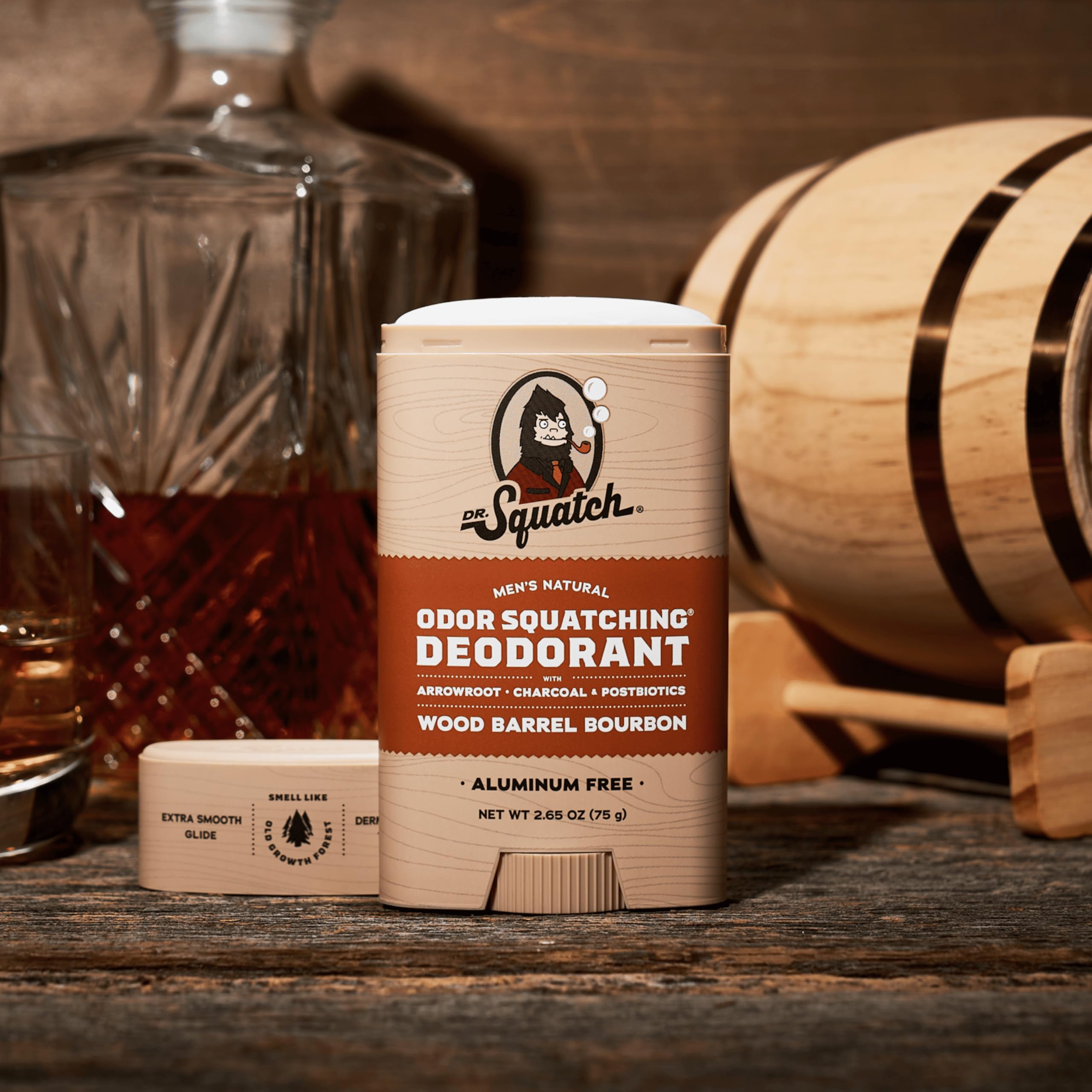 Dr. Squatch Fresh Falls soap creating lather to cleanse and refresh skin