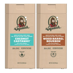 Dr. Squatch front packaging showing two 14oz bottles for value and convenience
