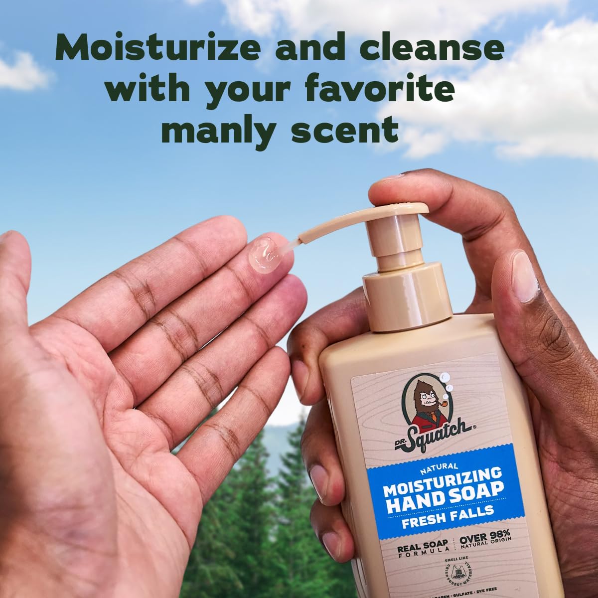 Dr. Squatch bottle placed in bathroom showing stylish everyday use