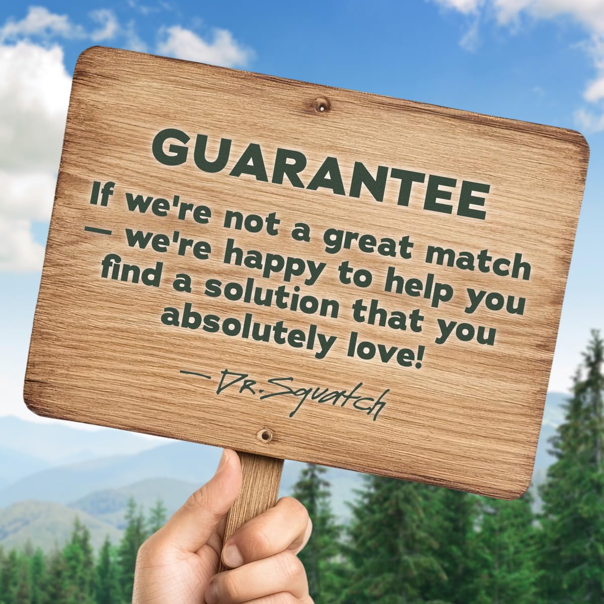 Dr. Squatch recyclable bottle detail showing eco-friendly packaging benefit