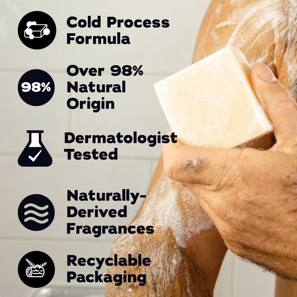Dr. Squatch shea butter ingredient visual conveying moisturization and skin conditioning